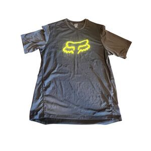 Fox Racing ranger woman’s S black neon yellow lightweight foxhead jersey dirt
